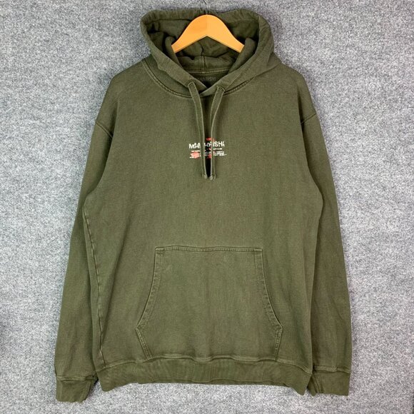 Maharishi Miltype Popovers Hoody Embroidered Center Logo Pullover Sz‎ XL Hoodie - Picture 2 of 10